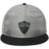 Lansing Spartans New Era Camo Flat Bill Snapback Cap