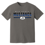 Mid-State Mustangs Heavyweight Ring Spun Tee