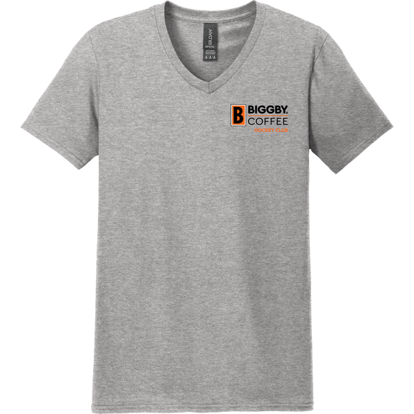 Biggby Coffee Hockey Club Softstyle V-Neck T-Shirt