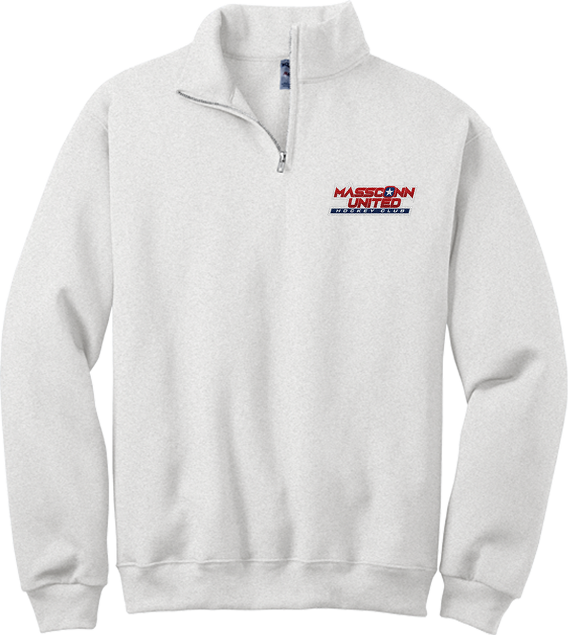 Mass Conn United NuBlend 1/4-Zip Cadet Collar Sweatshirt