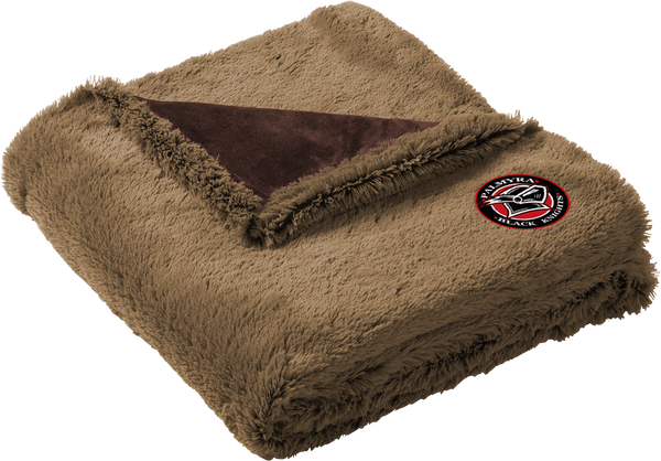 Palmyra Black Knights Faux Fur Blanket