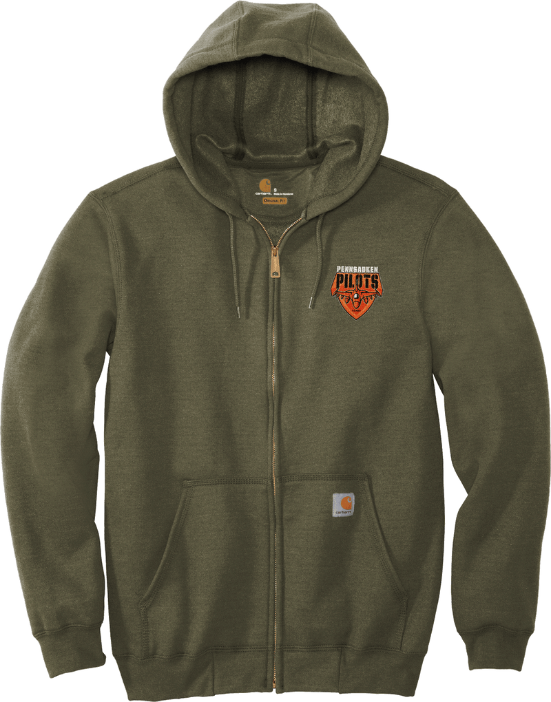 Pennsauken Pilots Carhartt Midweight Hooded Zip-Front Sweatshirt