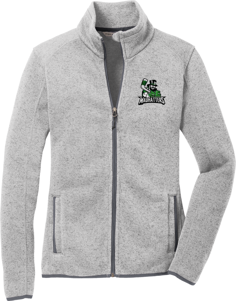 Atlanta Madhatters Ladies Sweater Fleece Jacket