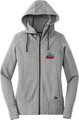 NJ Titans New Era Ladies Tri-Blend Fleece Full-Zip Hoodie