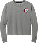 Jersey Shore Whalers New Era Ladies Tri-Blend Fleece Crop Crew