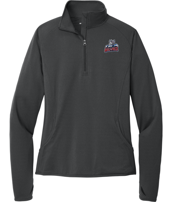 Hartford Jr. Wolfpack Ladies Sport-Wick Stretch 1/4 Zip Pullover