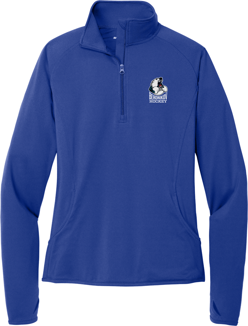 Berdnikov Bears Ladies Sport-Wick Stretch 1/4-Zip Pullover