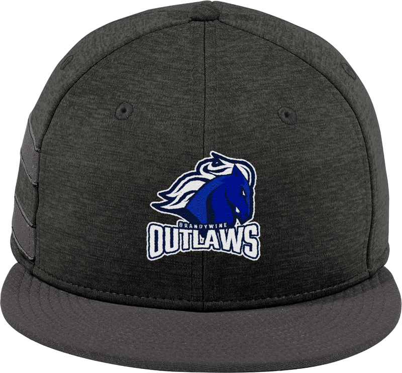 Brandywine Outlaws New Era Shadow Heather Striped Flat Bill Snapback Cap