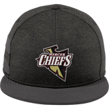 Mercer Chiefs New Era Shadow Heather Striped Flat Bill Snapback Cap