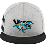 Boca Barracudas New Era Shadow Heather Striped Flat Bill Snapback Cap