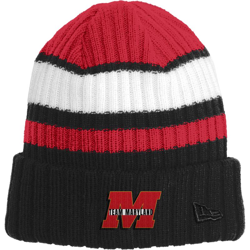 Team Maryland New Era Ribbed Tailgate Beanie