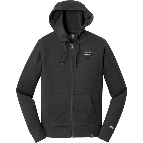 Lansing Spartans New Era French Terry Full-Zip Hoodie