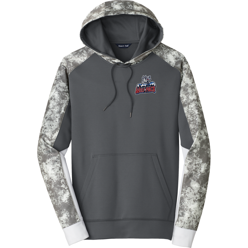 Hartford Jr. Wolfpack Sport-Wick Mineral Freeze Fleece Colorblock Hooded Pullover