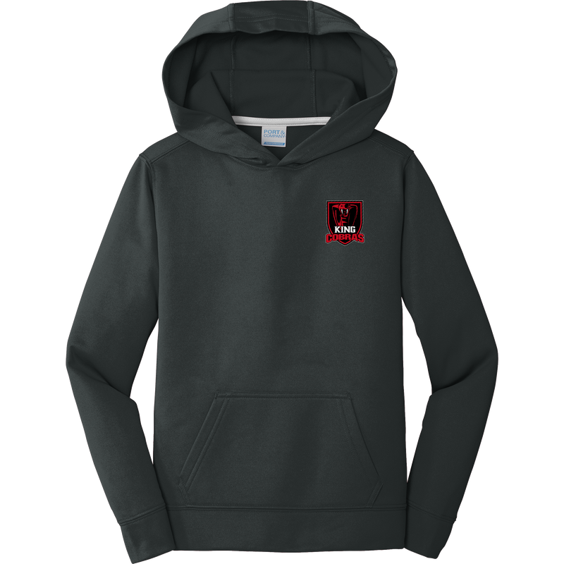 King Cobras Youth Performance Fleece Pullover Hooded Sweatshirt