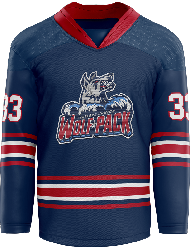 Hartford Jr. Wolfpack Split Season Youth Goalie Hybrid Jersey